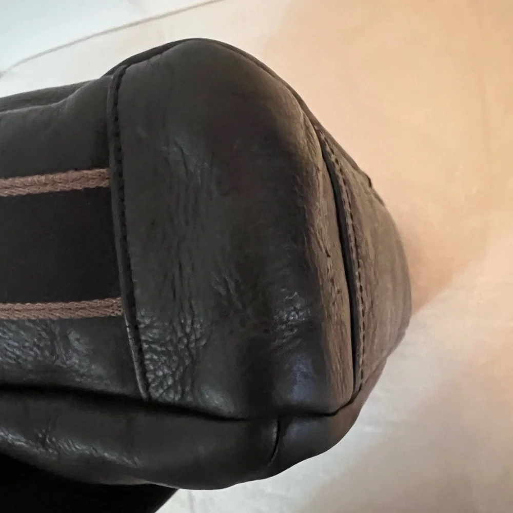 🩷Vintage Coach HERITAGE LEATHER MESSENGER (COACH F70556) SILVER/BLACK💚🩷💚